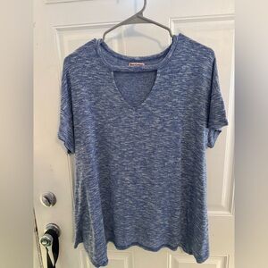 Juicy Couture Blue Marled Short Sleeve Tee Women’s Medium